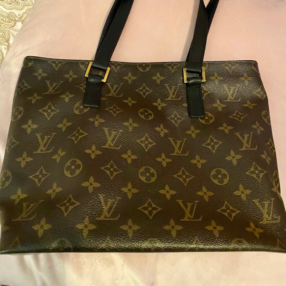 Louis Vuitton Cabas Piano mng bag w black leather